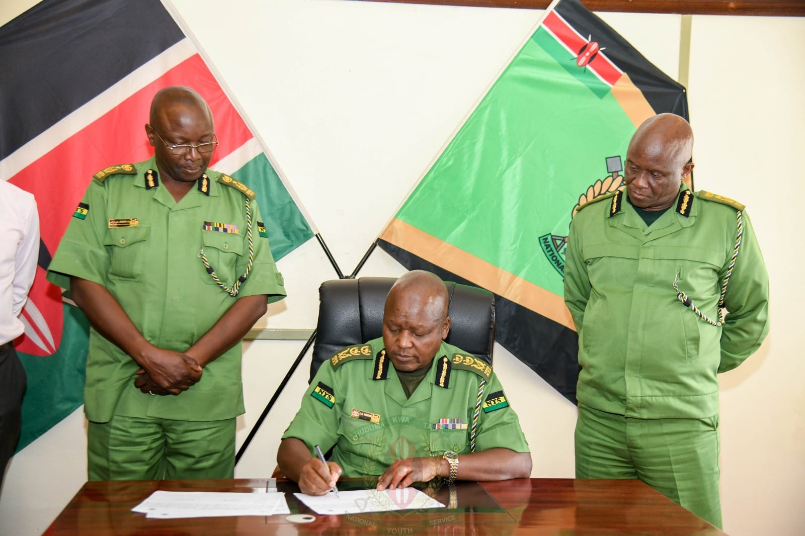 Director general presides over the signing of performance contracts of the NYS units commanding officers.