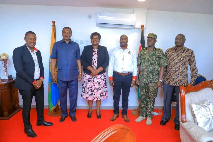 Hon J.B. Muturi pays a Courtesy Call to HE Governor Gladys Wanga