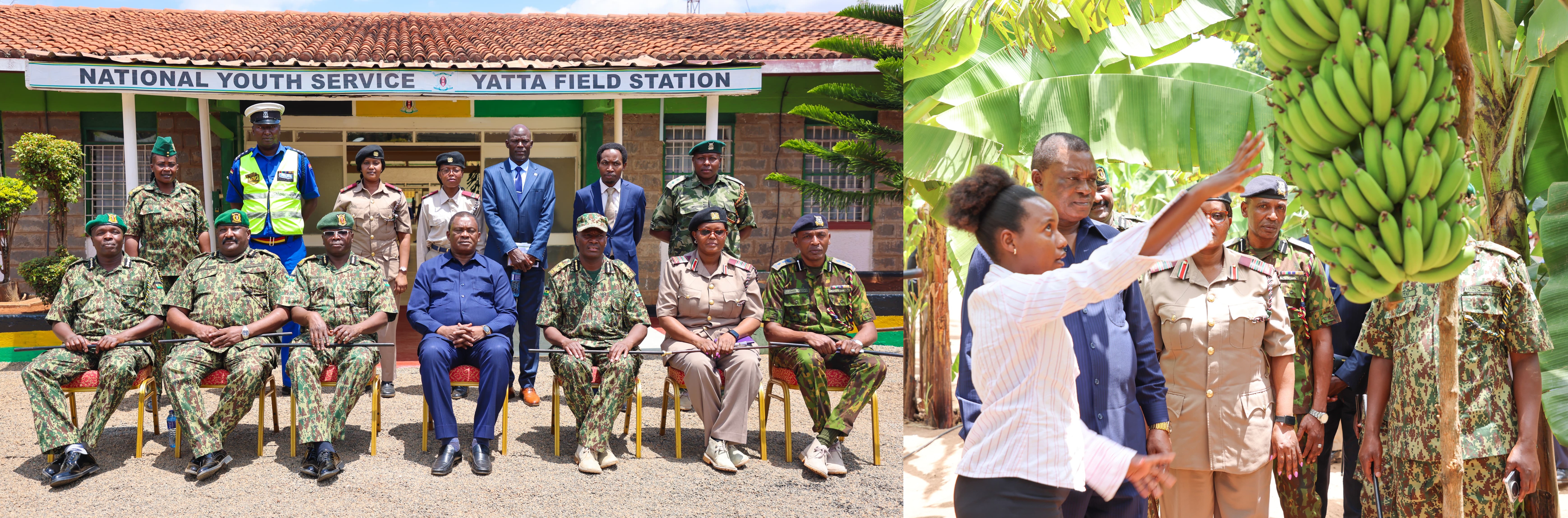 CS being exploring agricultural food plantations at Yata Field Unit