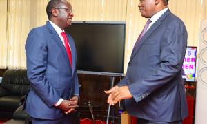 Rwanda's High Commissioner To Kenya Mr. Martin Ngoga Paid A Courtesy Call To Cabinet Secretary Hon J. B Muturi