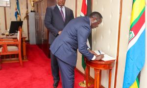 Rwanda's High Commissioner To Kenya Mr. Martin Ngoga Paid A Courtesy Call To Cabinet Secretary Hon J. B Muturi