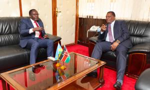 Rwanda's High Commissioner To Kenya Mr. Martin Ngoga Paid A Courtesy Call To Cabinet Secretary Hon J. B Muturi