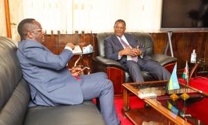 Rwanda's High Commissioner To Kenya Mr. Martin Ngoga Paid A Courtesy Call To Cabinet Secretary Hon J. B Muturi