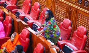 CS Hon. Justin Muturi appeared before the Senate to respond to a question by Tana River County Senator Hon. Danson Mungatana on the State of Hola Huduma Centre.