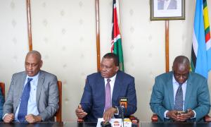 Cabinet Secretary for Public Service and Human Capital Development Hon. Justin in joint  Press briefing  with Kenya Union Of Civil Servants on CBA