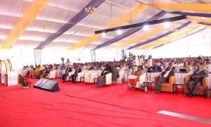 PS Amos Gathecha, addressing Hr Practitioners at Sawela Lodges, Naivasha