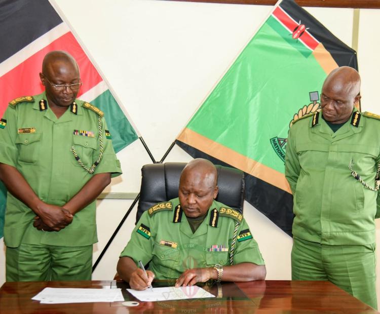 Director general presides over the signing of performance contracts of the NYS units commanding officers.