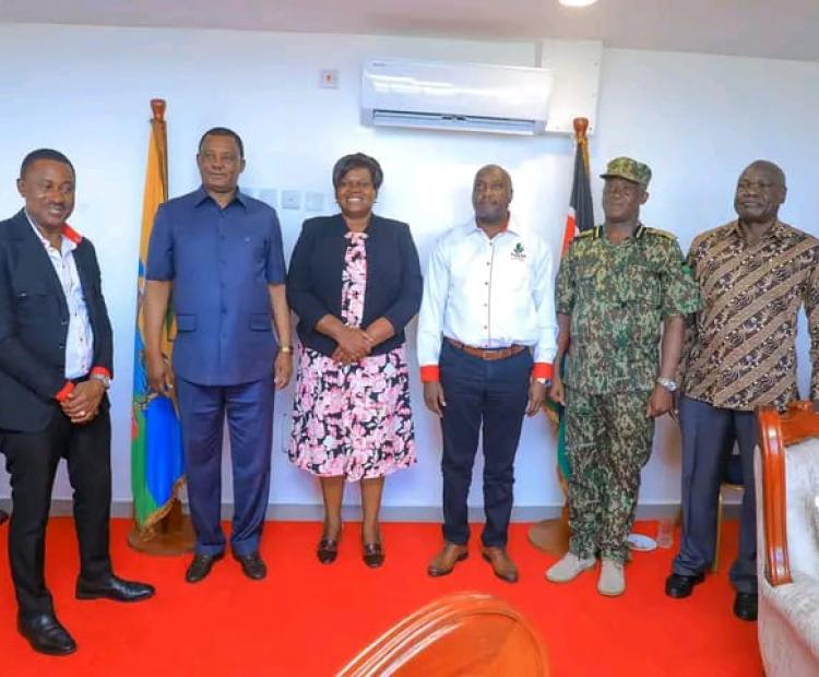 Hon J.B. Muturi pays a Courtesy Call to HE Governor Gladys Wanga