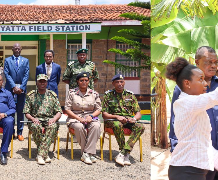 CS being exploring agricultural food plantations at Yata Field Unit